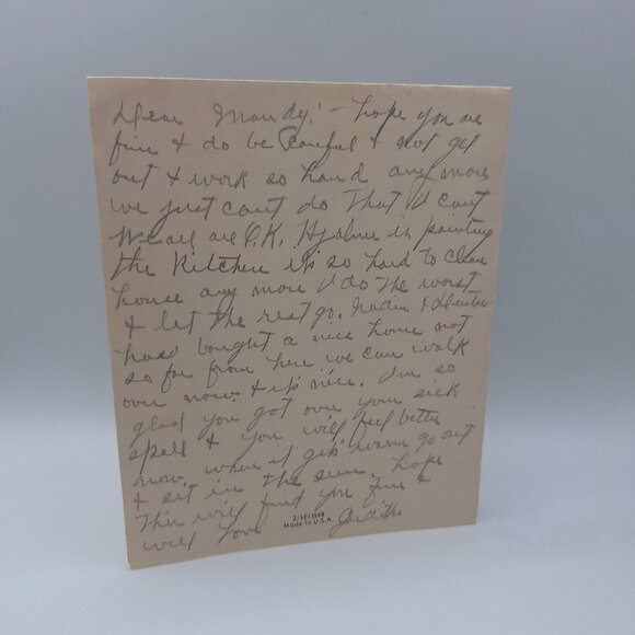 Blessed‎ Easter Card Vintage Religious Fold-Out Lily Design Made In USA Keepsake - Picture 4 of 6